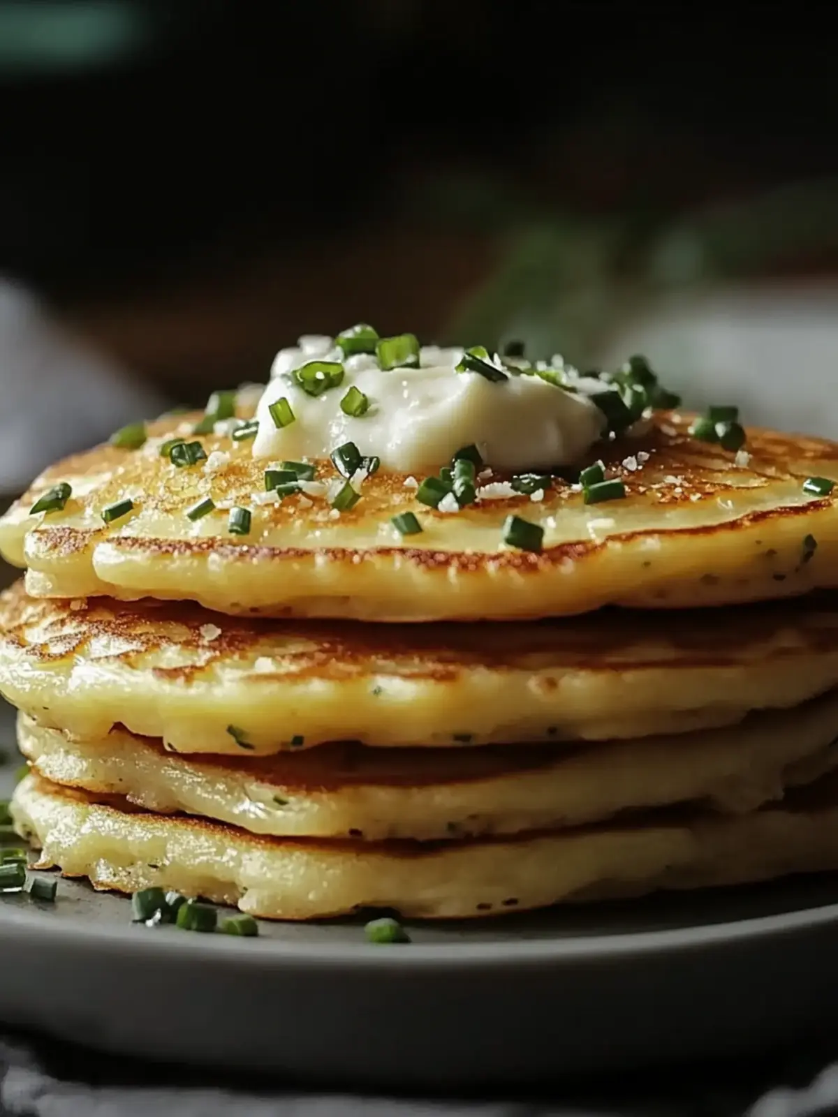 Cheese & Chive Pancakes