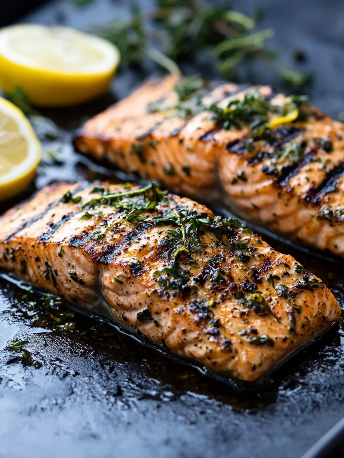 Lemon Herb Grilled Salmon