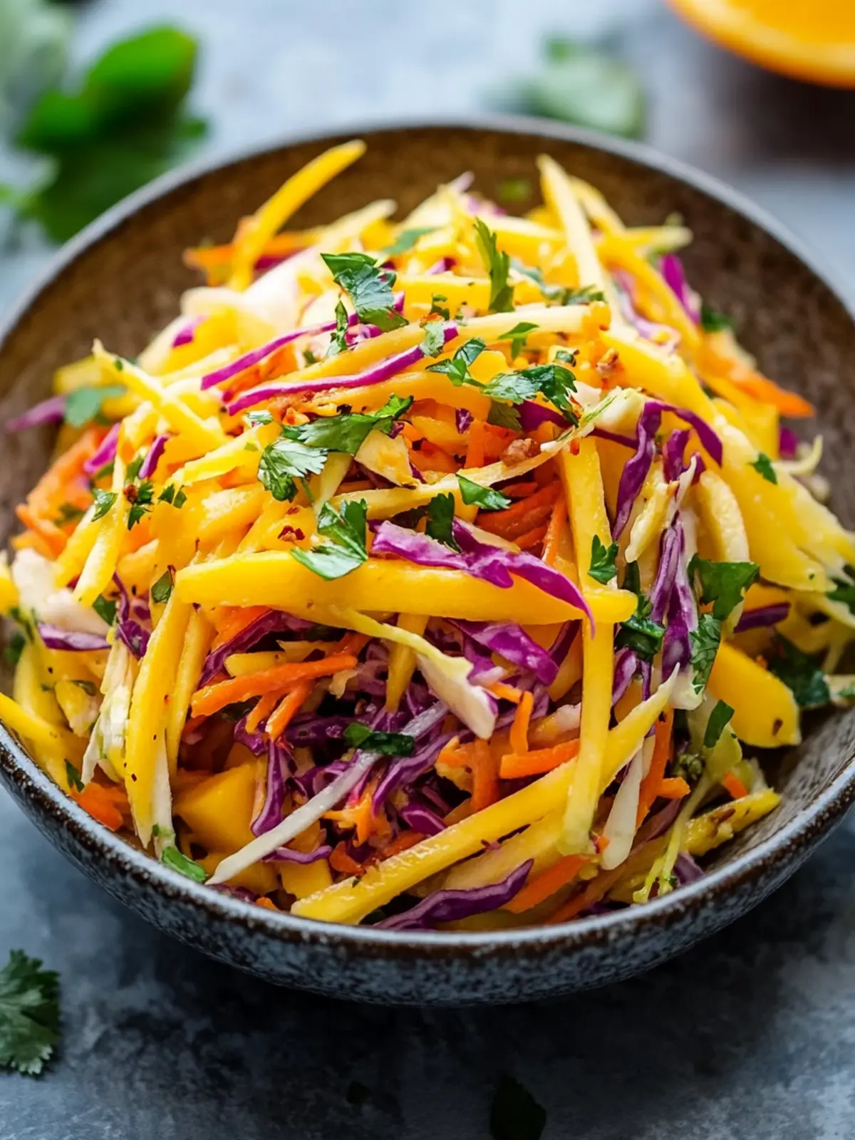 Quick And Easy Mango Slaw
