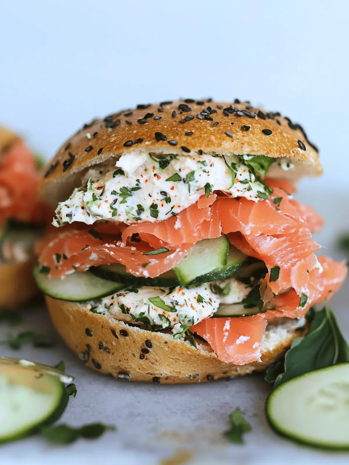 Chopped Smoked Salmon Sandwich