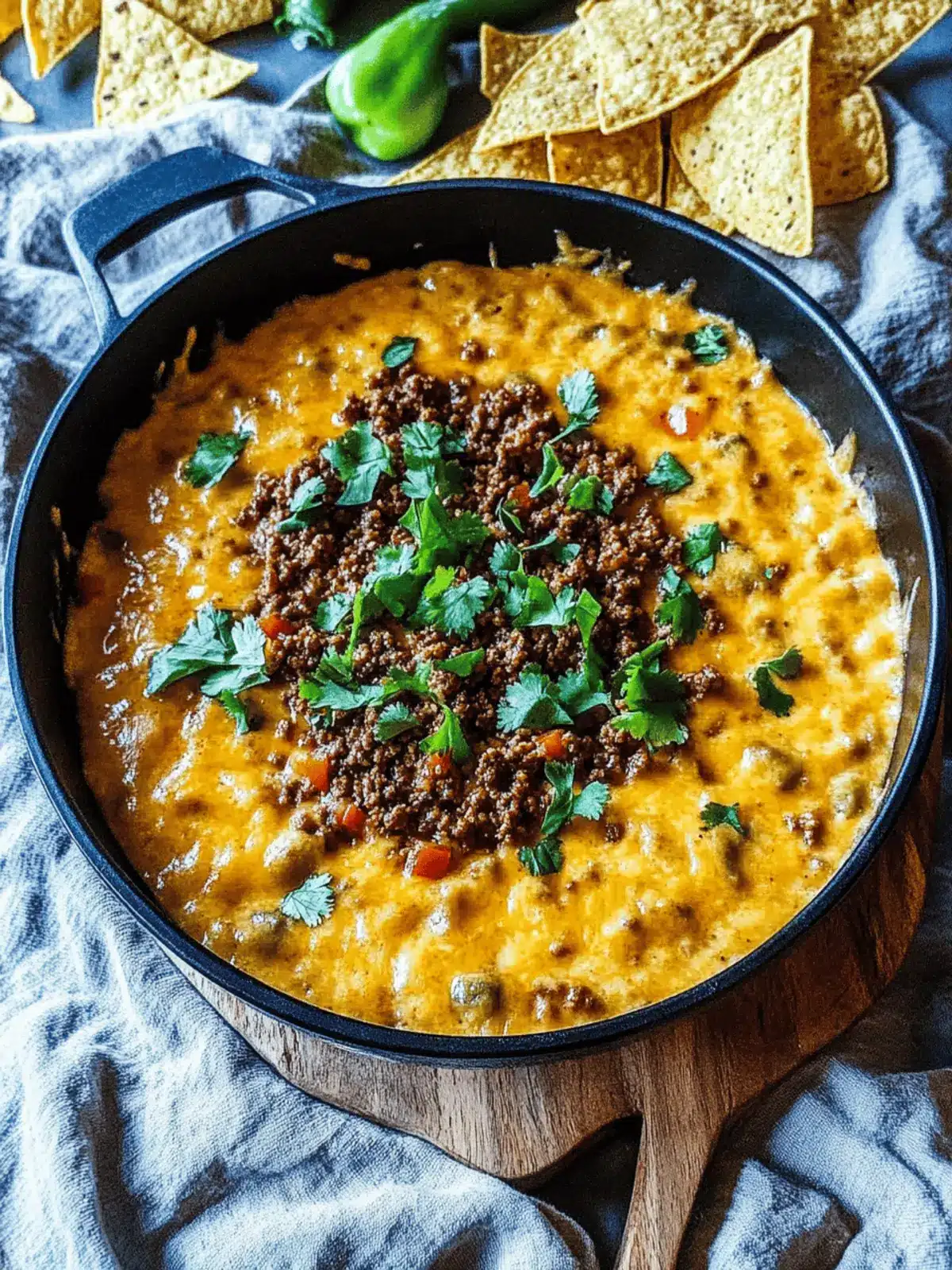 Ground Beef Queso Dip: The Ultimate Game Day Comfort Food 4 Ground Beef Queso Dip