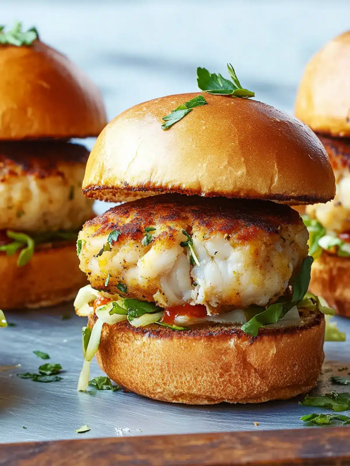 Cajun Crab Cake Sliders