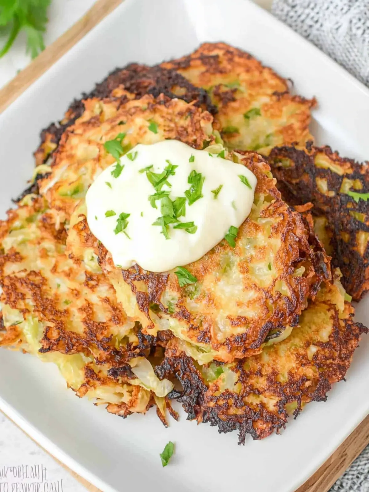 Keto Cabbage Hash Browns