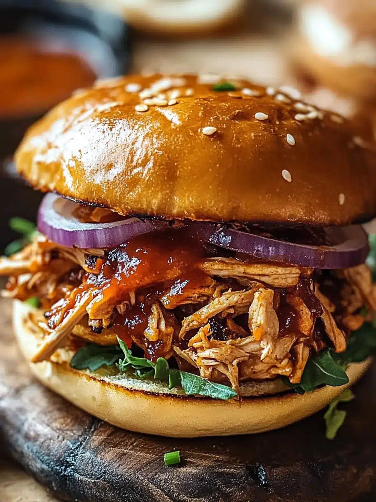 Pulled Chicken Burger