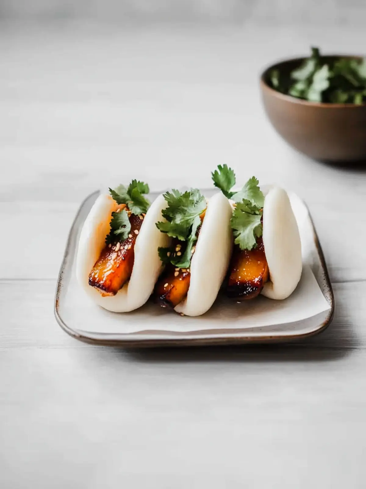 Spicy Korean Pork Belly Bao Bun