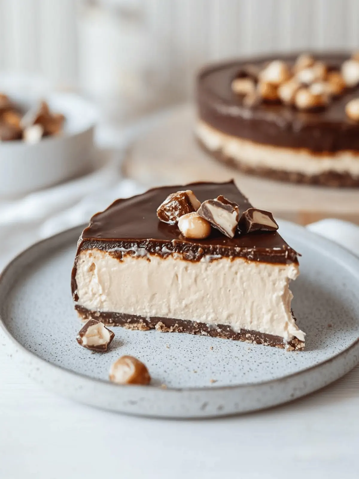 Irresistible Vegan Snickers Cheesecake You Can t Resist 4 Vegan Snickers Cheesecake