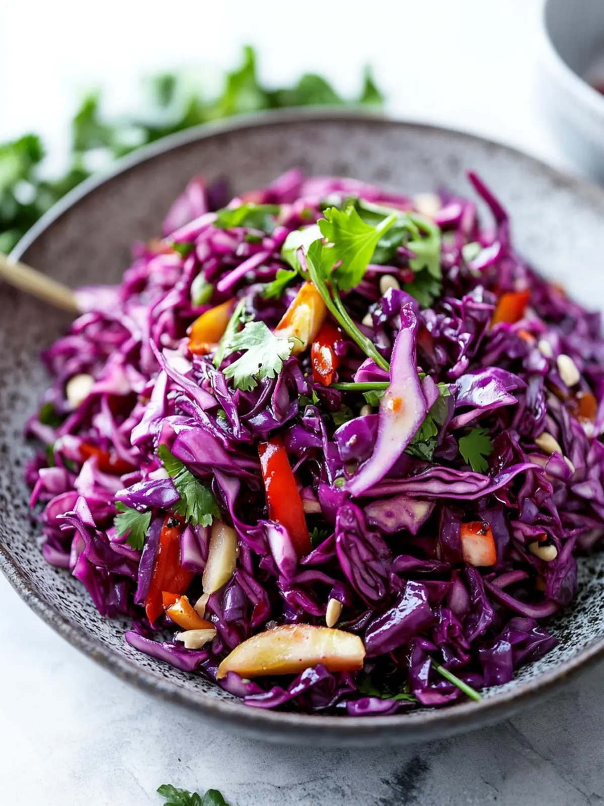 Detox Red Cabbage Slaw