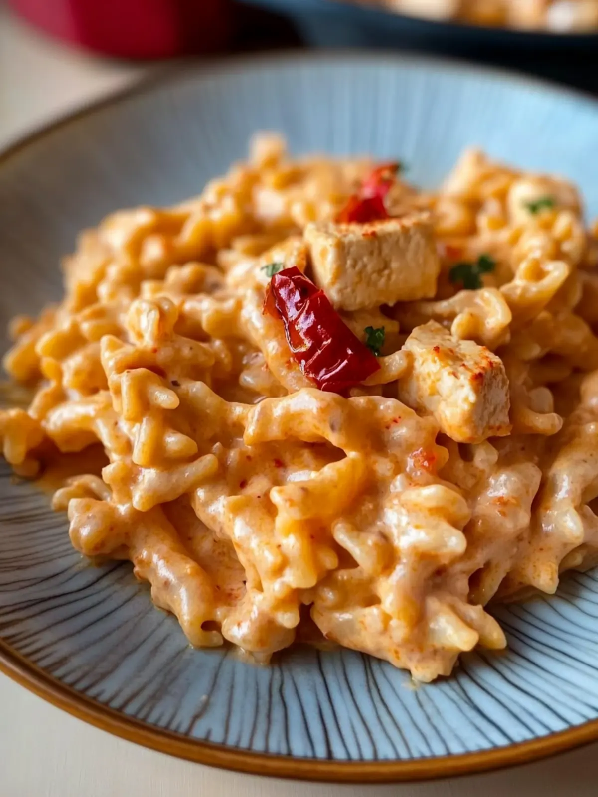 Creamy Spicy Pasta with Silken Tofu