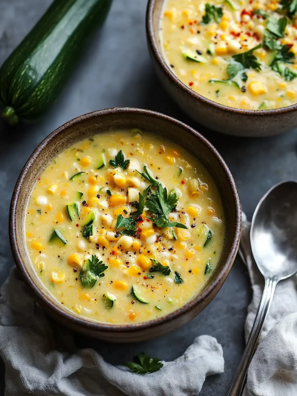 Fresh Corn Zucchini Chowder