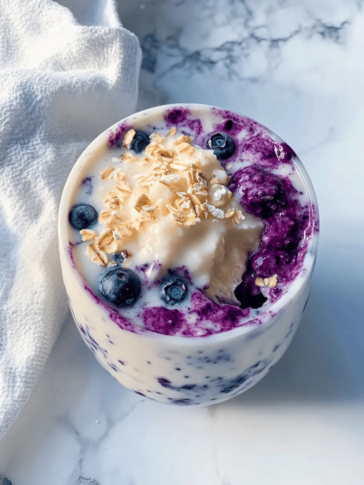 Blueberry White Chocolate Overnight Oats