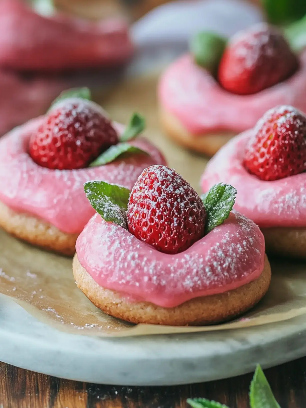 Strawberry Kiss Cookies