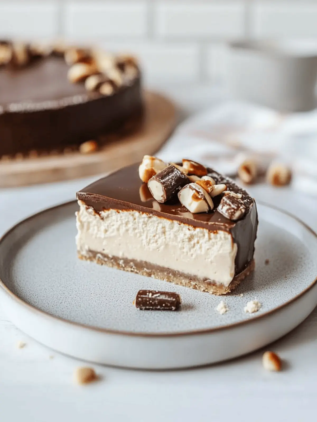Irresistible Vegan Snickers Cheesecake You Can t Resist 2 Vegan Snickers Cheesecake