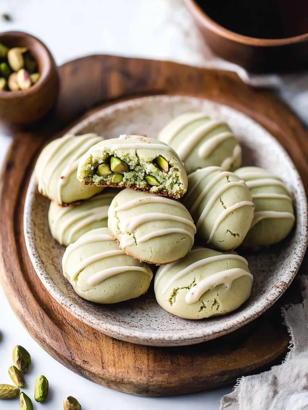 Pistachio Drop Cookies