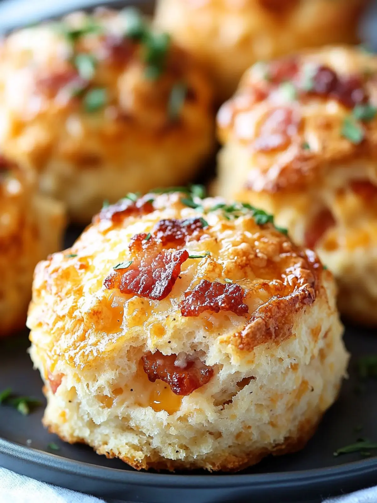 Maple Bacon Cheddar Biscuits
