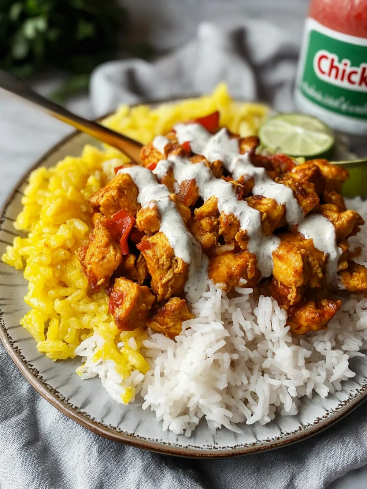 Halal Cart Vegan Chicken Over Rice That'll Blow Your Mind 4 Halal Cart Vegan Chicken Over Rice