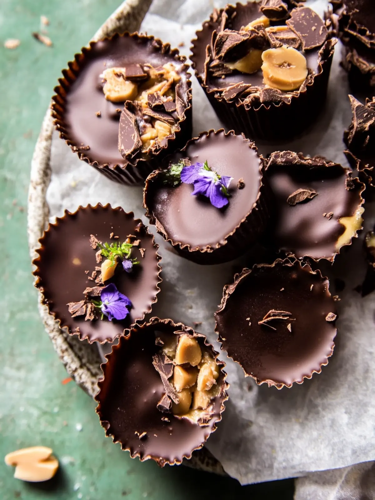 Frozen Chocolate Peanut Butter Yogurt Cups