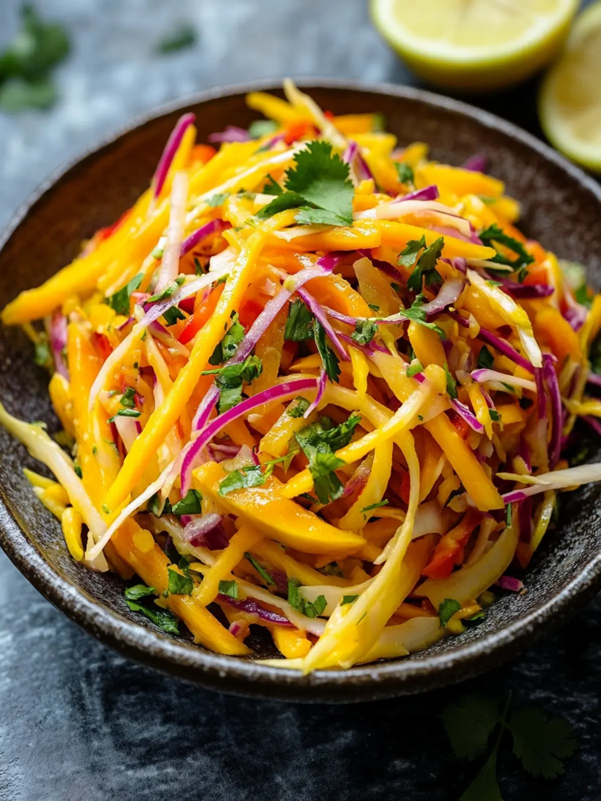 Quick And Easy Mango Slaw