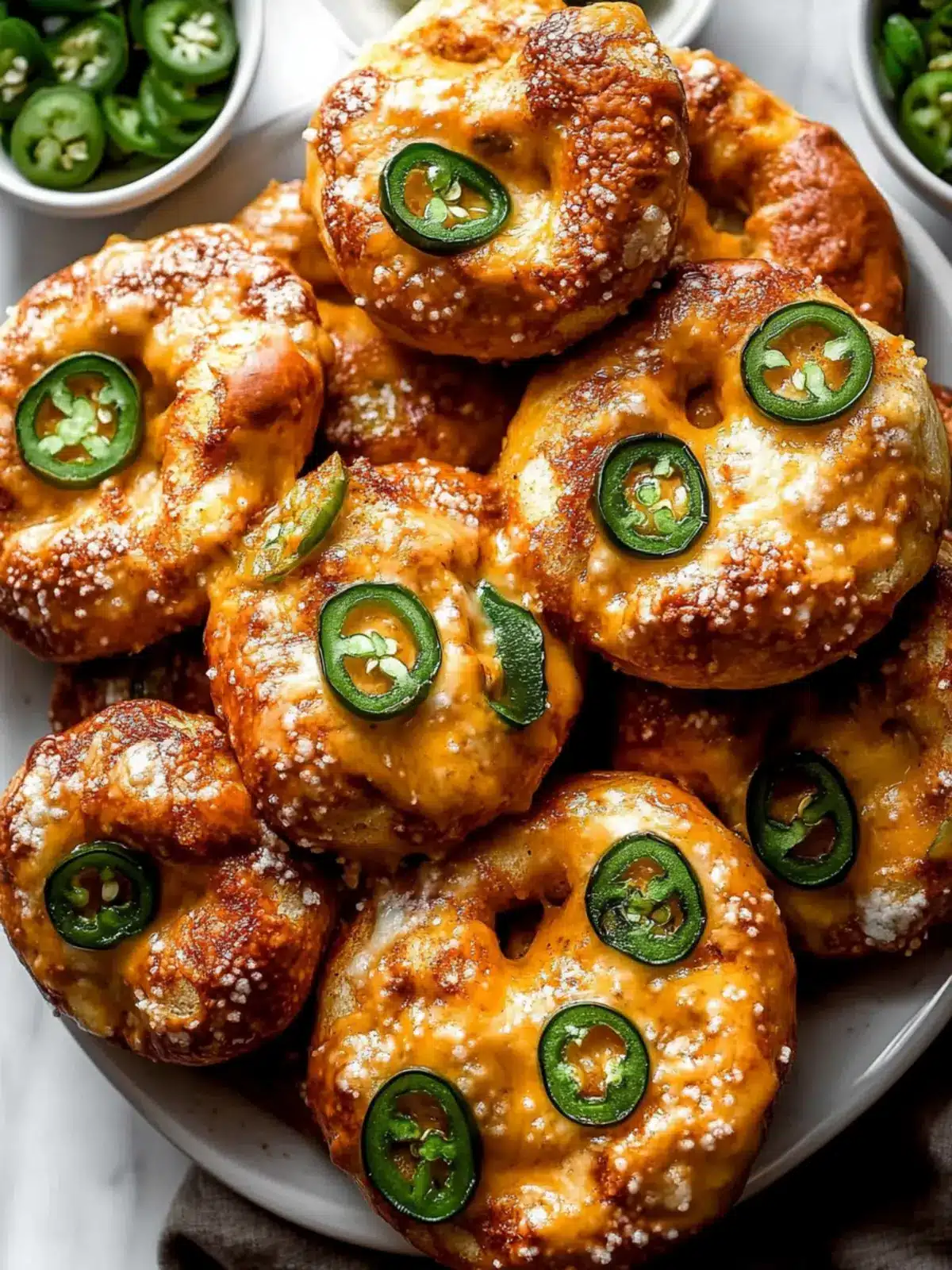 Homemade Jalape o Cheddar Soft Pretzels That Wow! 4 Jalape o Cheddar Soft Pretzels