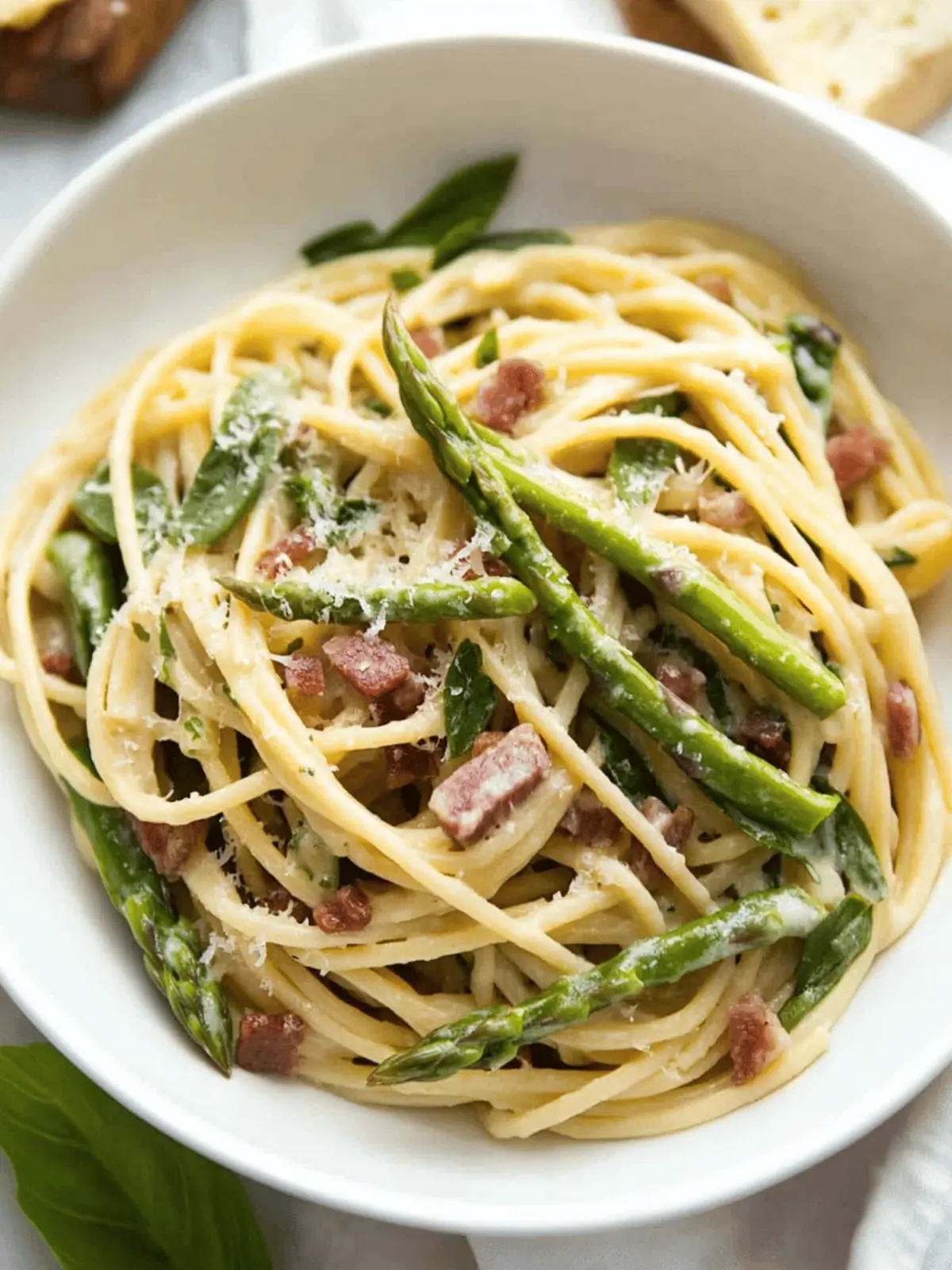 Asparagus Pancetta Pasta