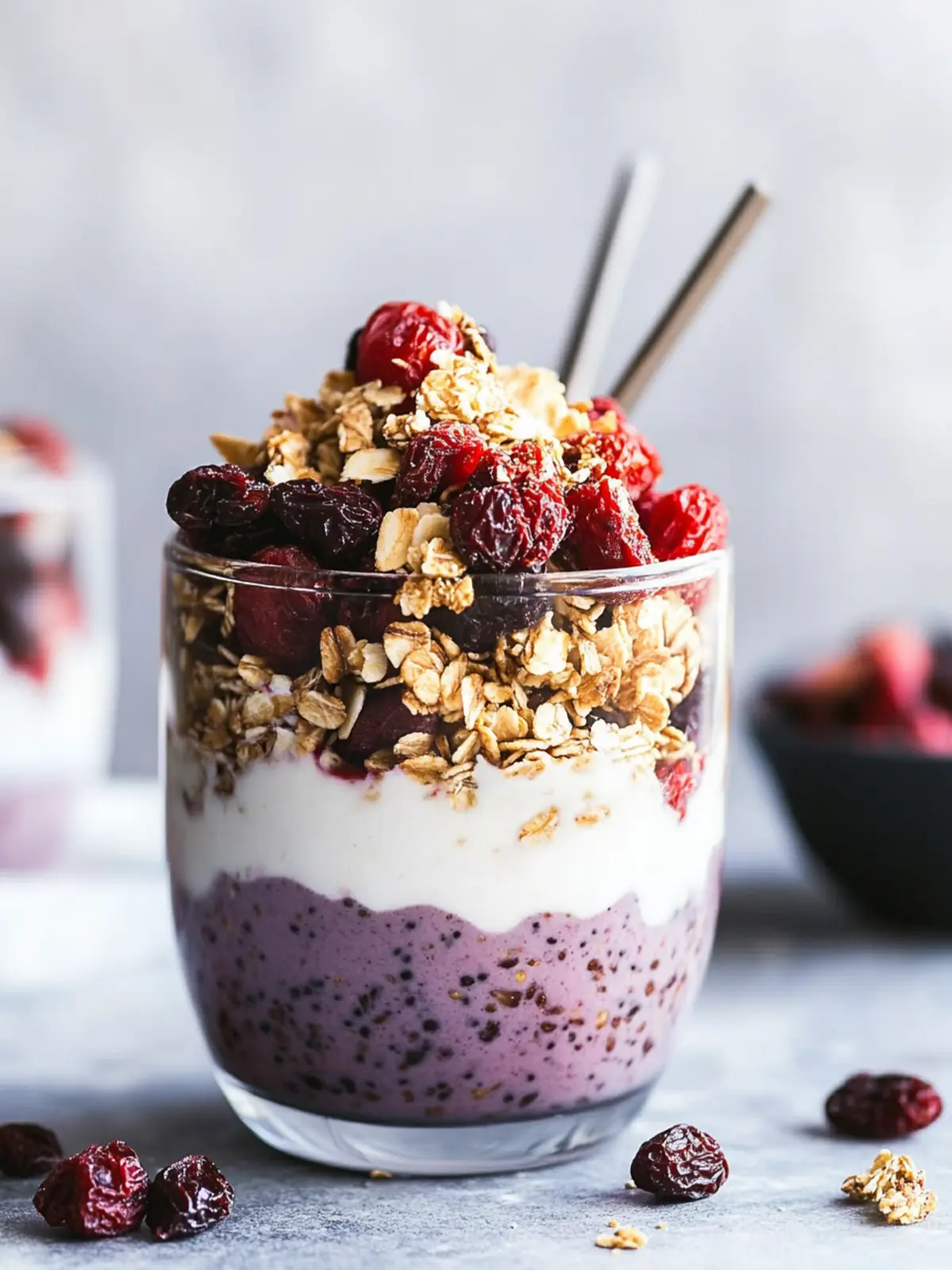 Black Goji Breakfast Parfaits