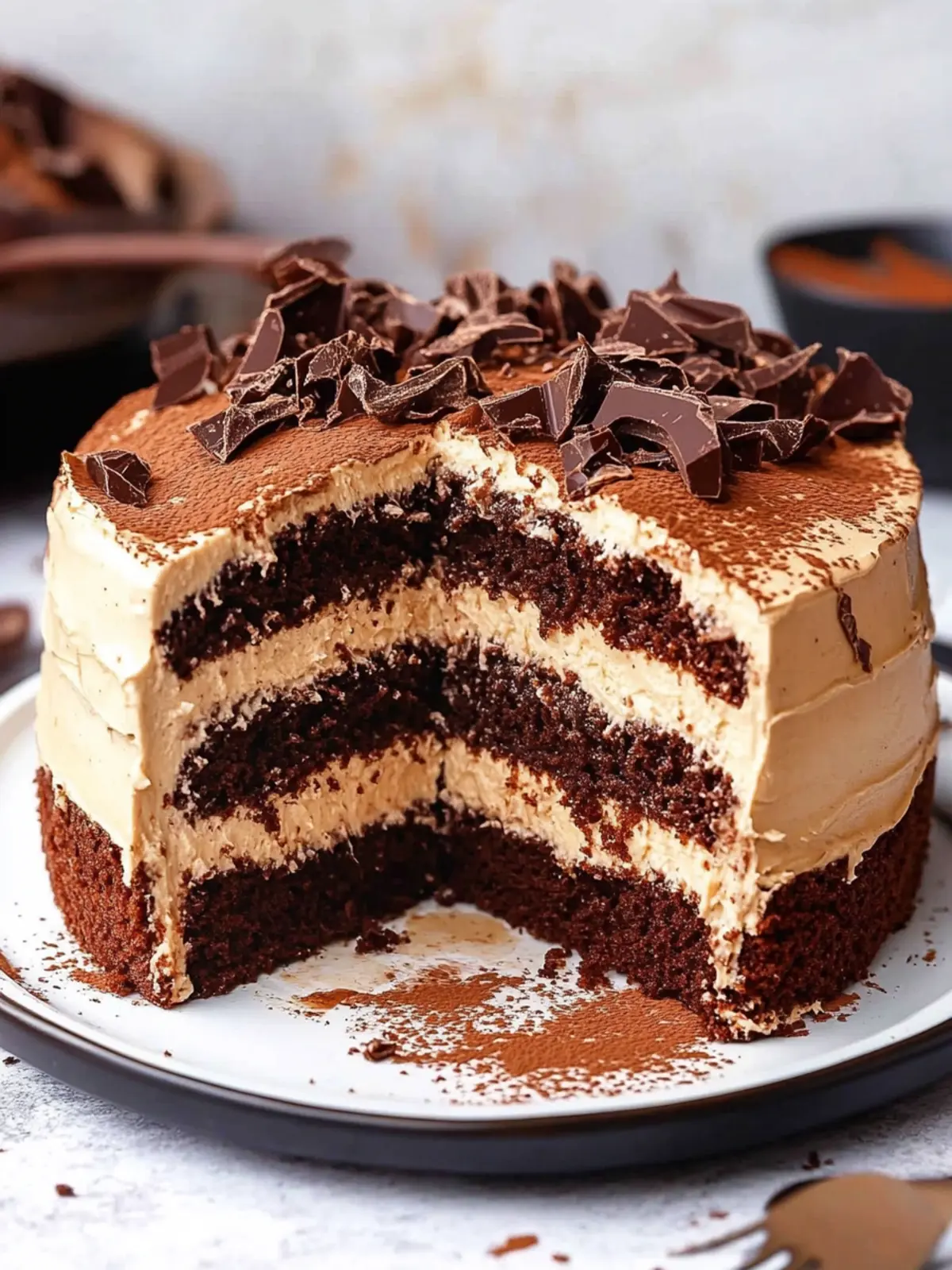 Decadent Chocolate Tiramisu Fudge Cake That Will Impress You 2 Chocolate Tiramisu Fudge Cake