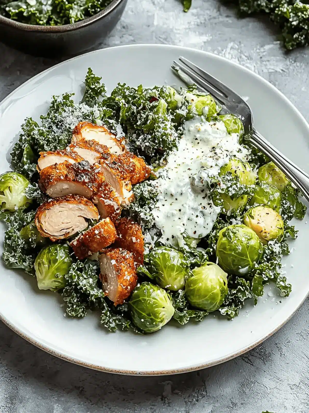 Vibrant Kale and Brussels Sprouts Salad with Grapes Delight 3 Kale and Brussels Sprouts Salad