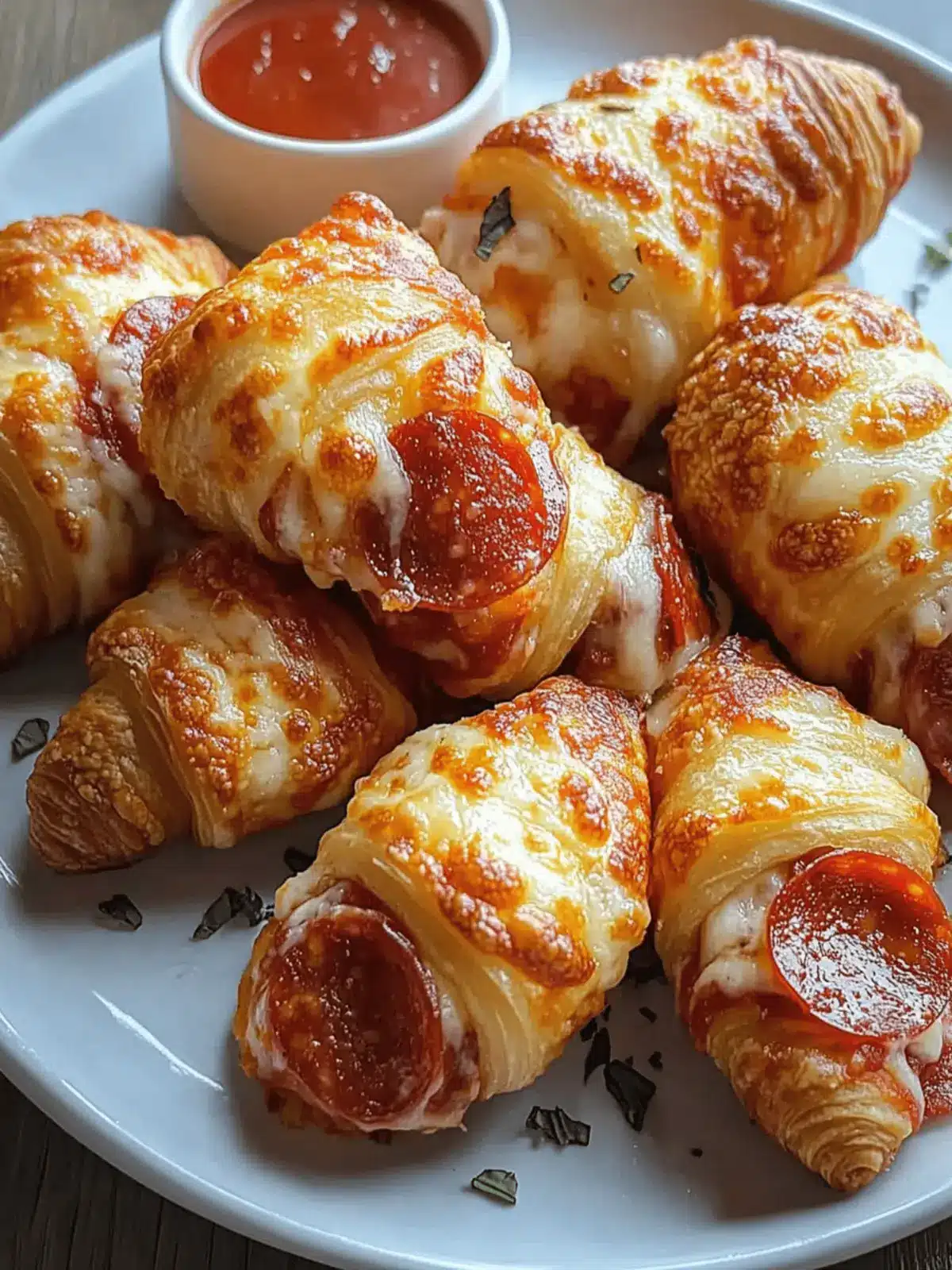 Mozzarella Pepperoni Croissant Rolls
