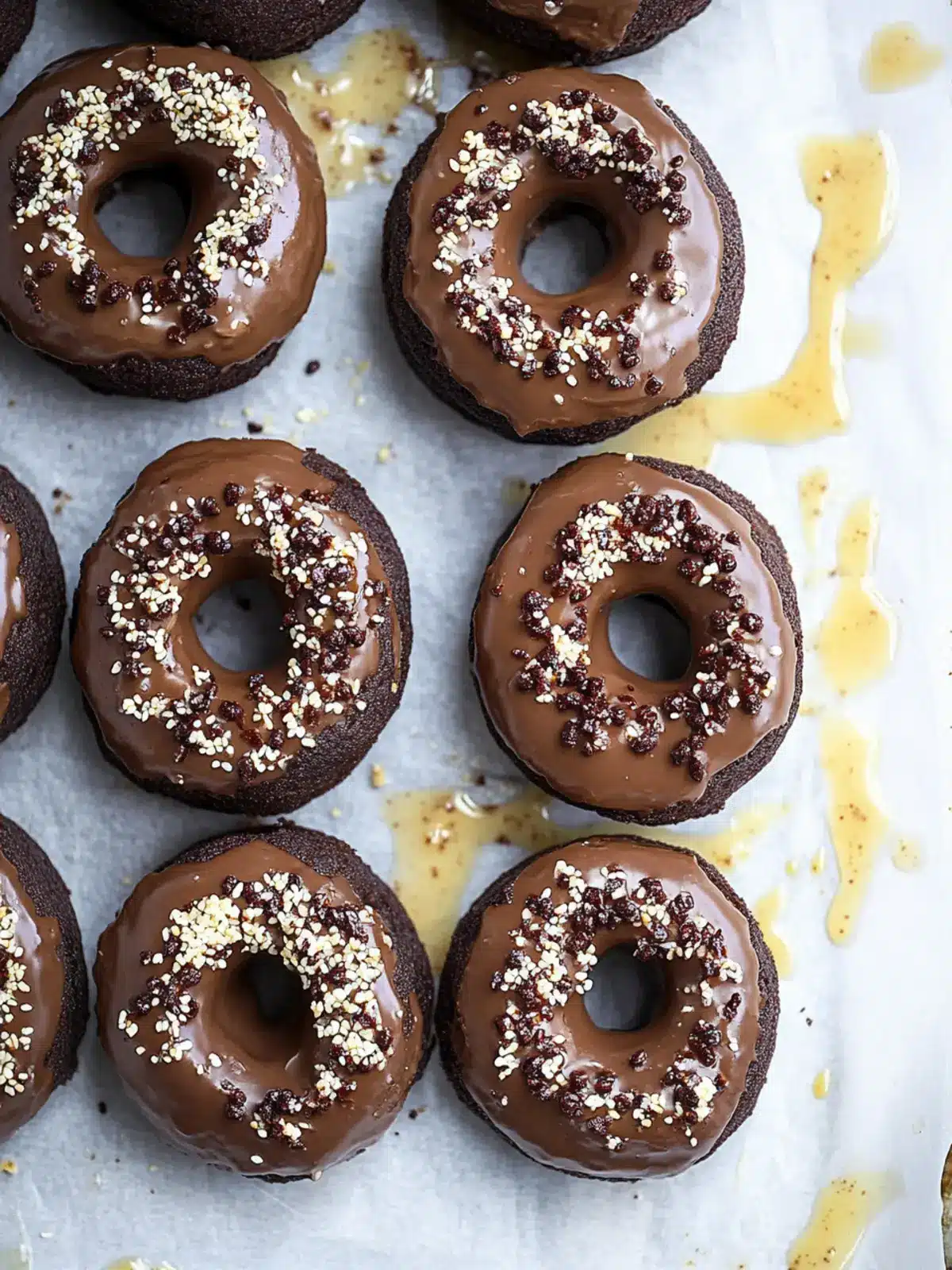 Chocolate Tahini Doughnuts