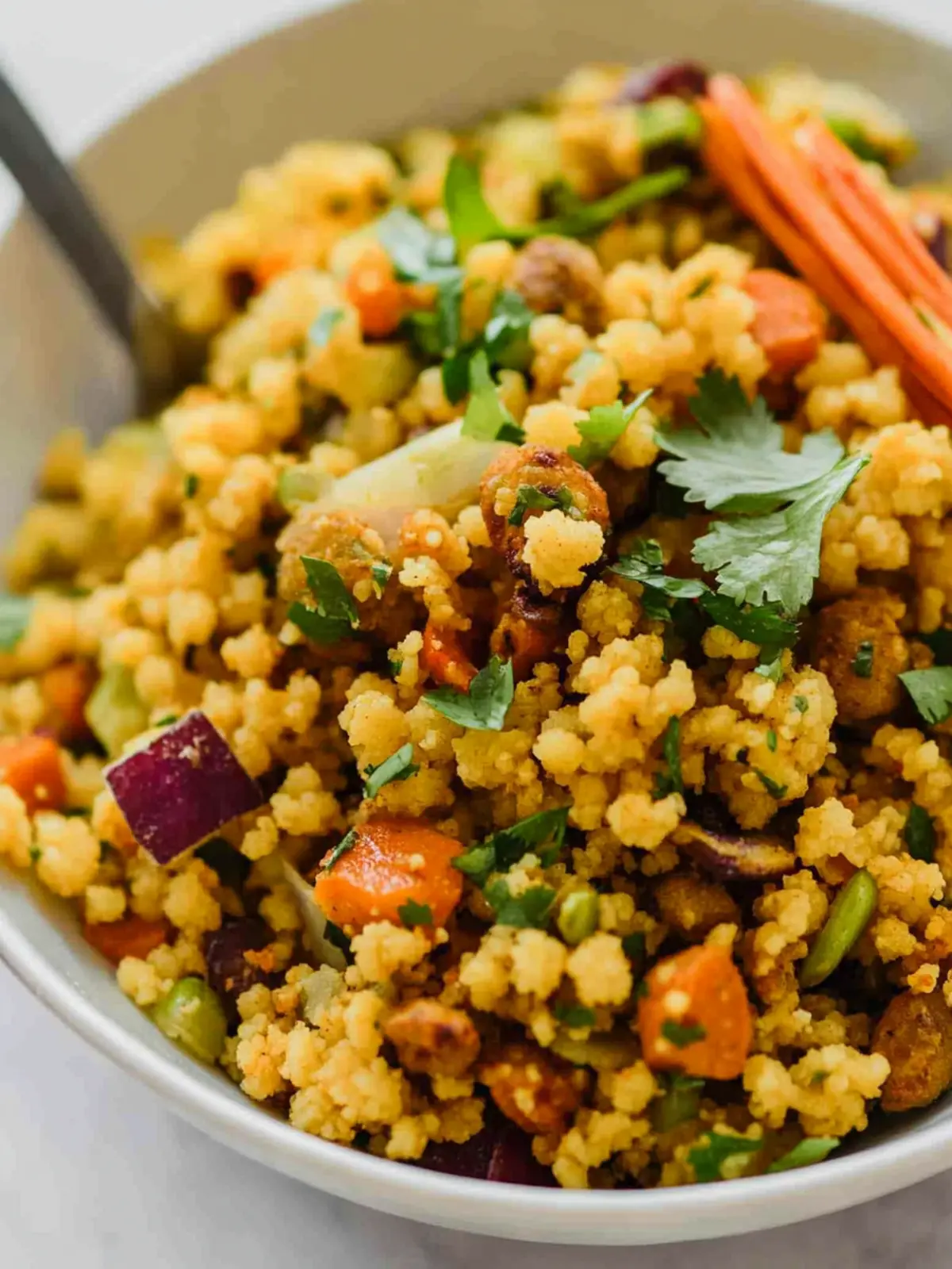 Curried Couscous Vegan Salad