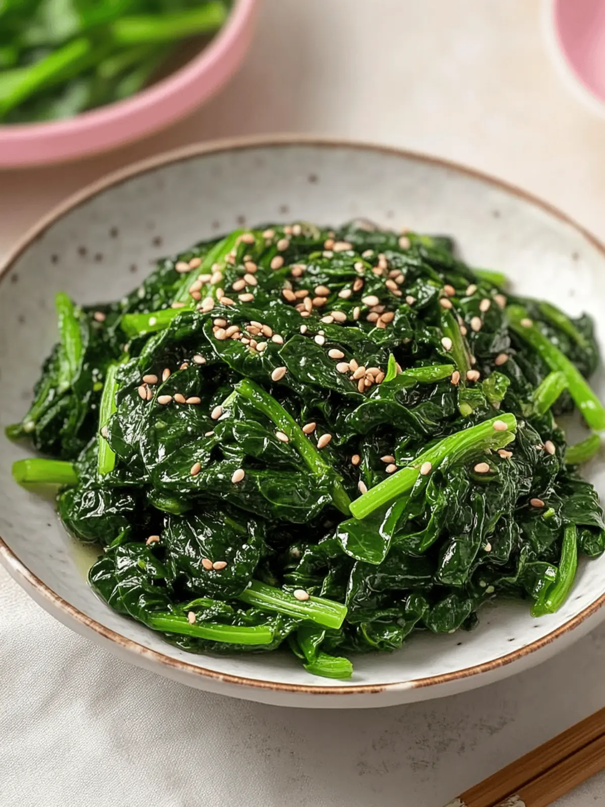 Delicious Korean Spinach Side Dish (Sigeumchi Namul) Made Easy 2 Korean Spinach Side Dish (Sigeumchi Namul)