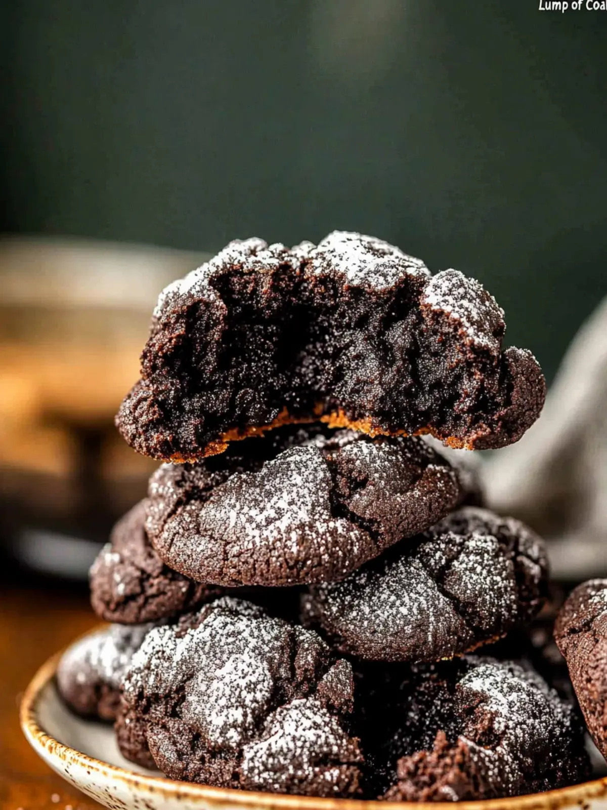  Lump of Coal  Bittersweet Chocolate Cookies