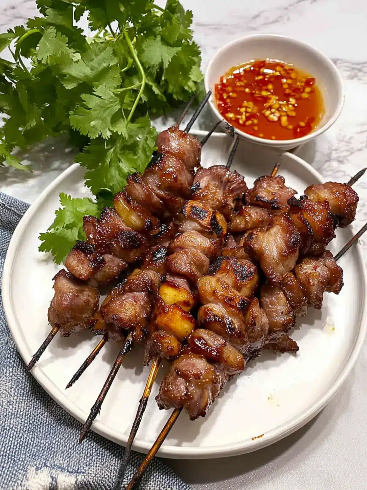 Vietnamese Pork Skewers Pork on a stick