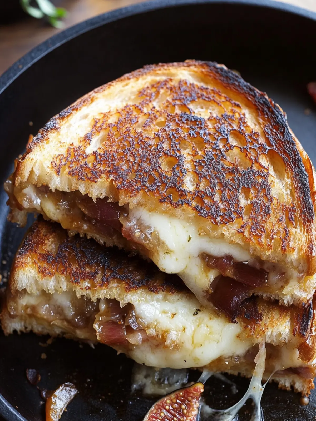 Fig, Bacon & Caramelized Onion Grilled Cheese