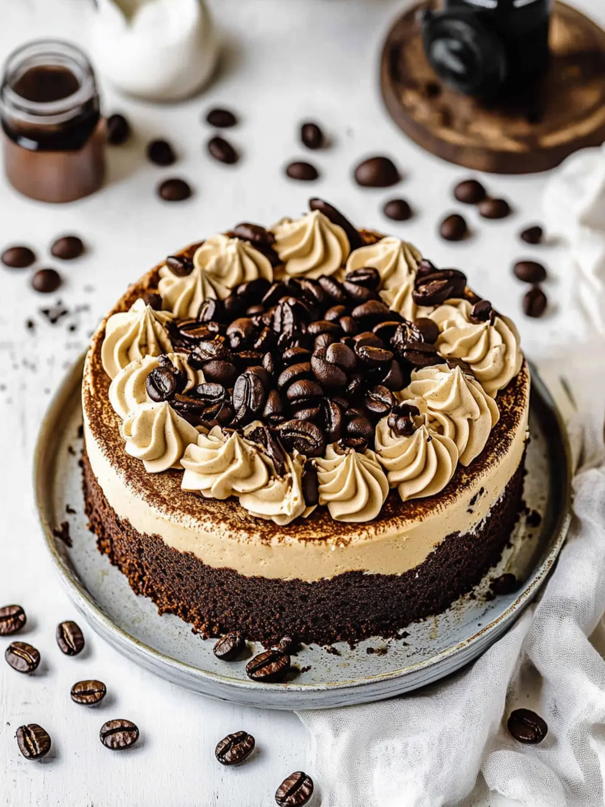 Coffee Brownie Cheesecake