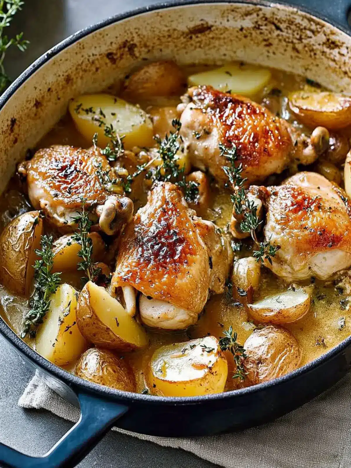 French-style chicken and potatoes