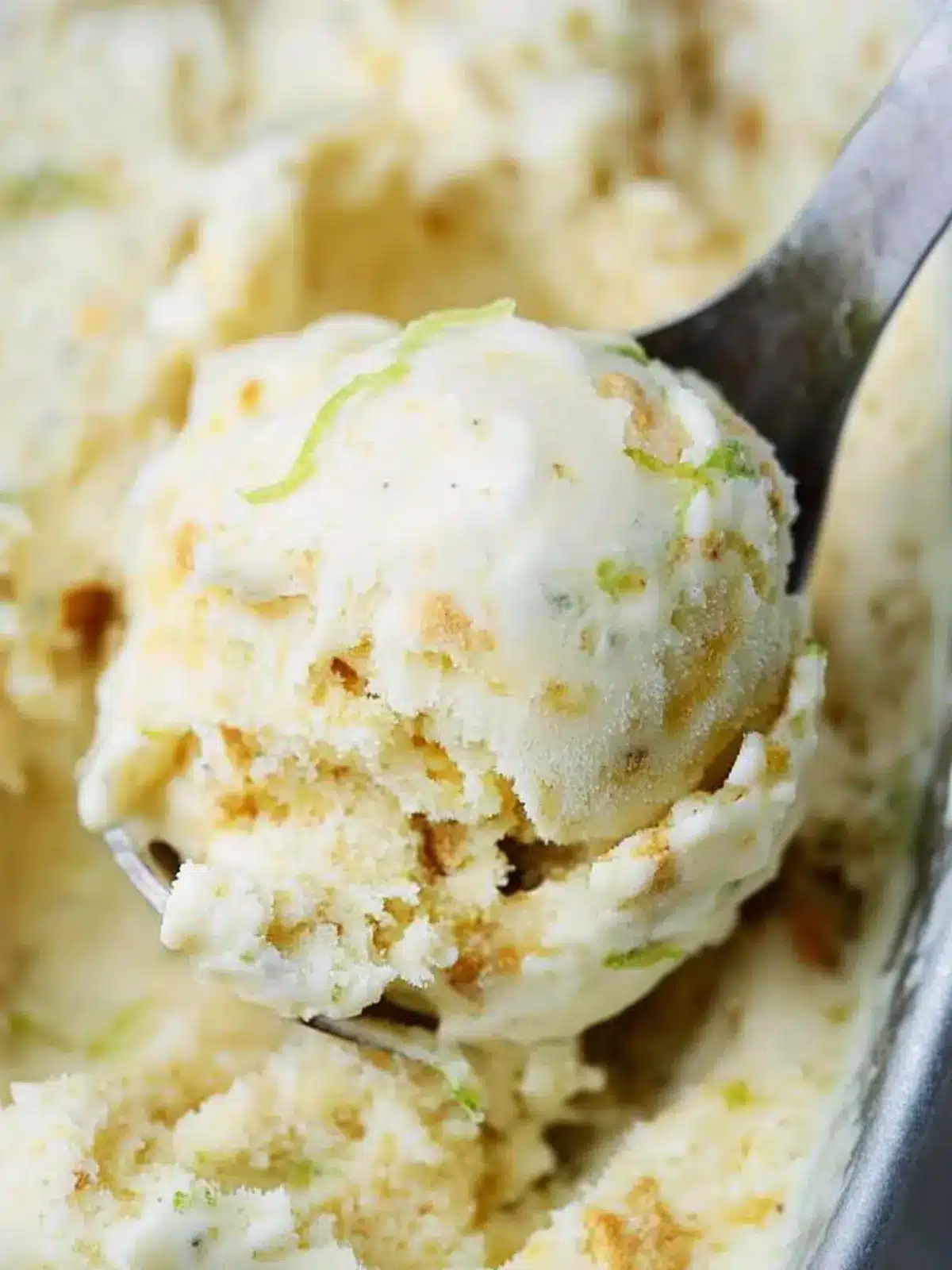 No Churn Lime Cracker Ice Cream
