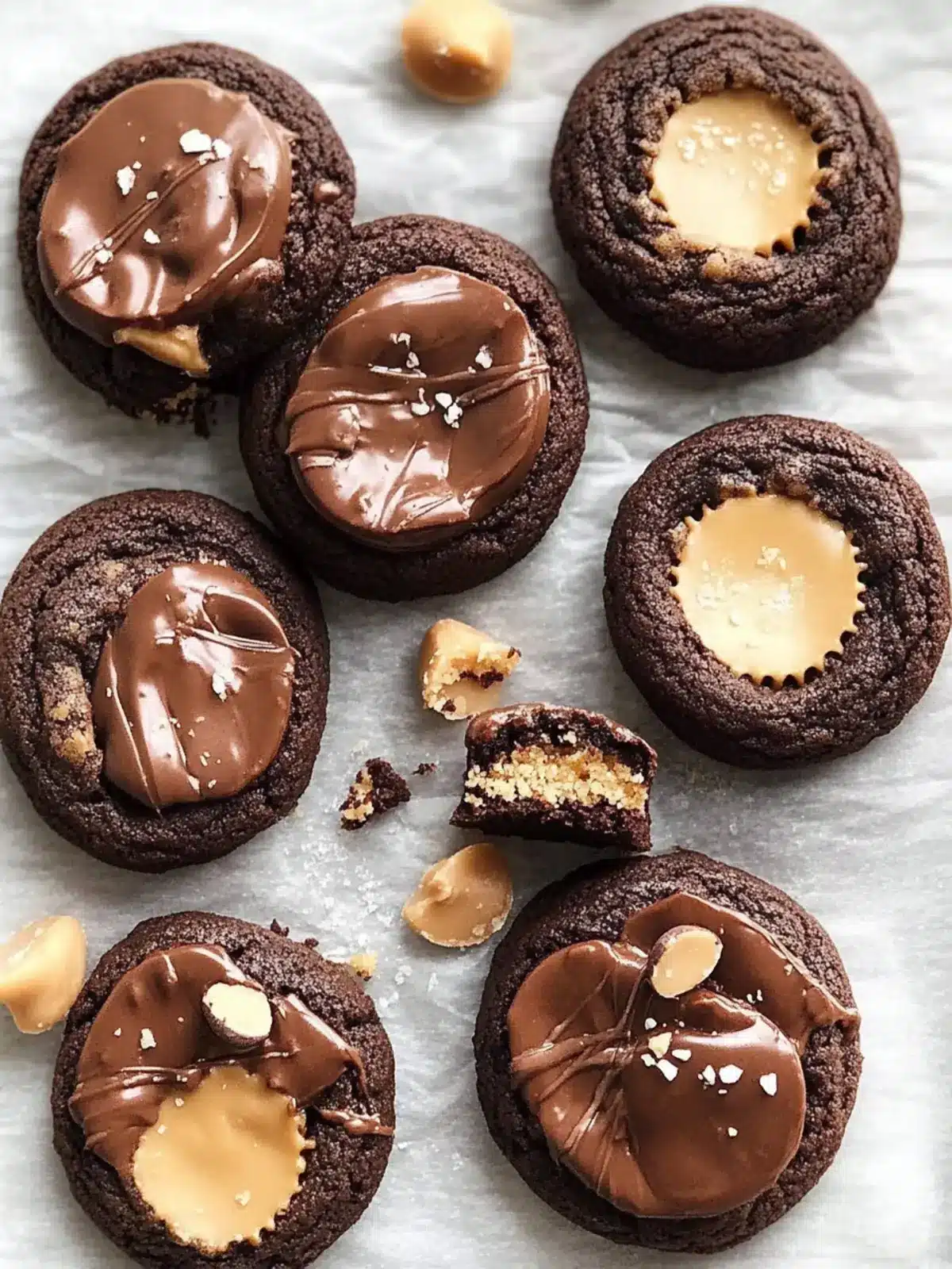 Chocolate Peanut Butter Cup Cookies