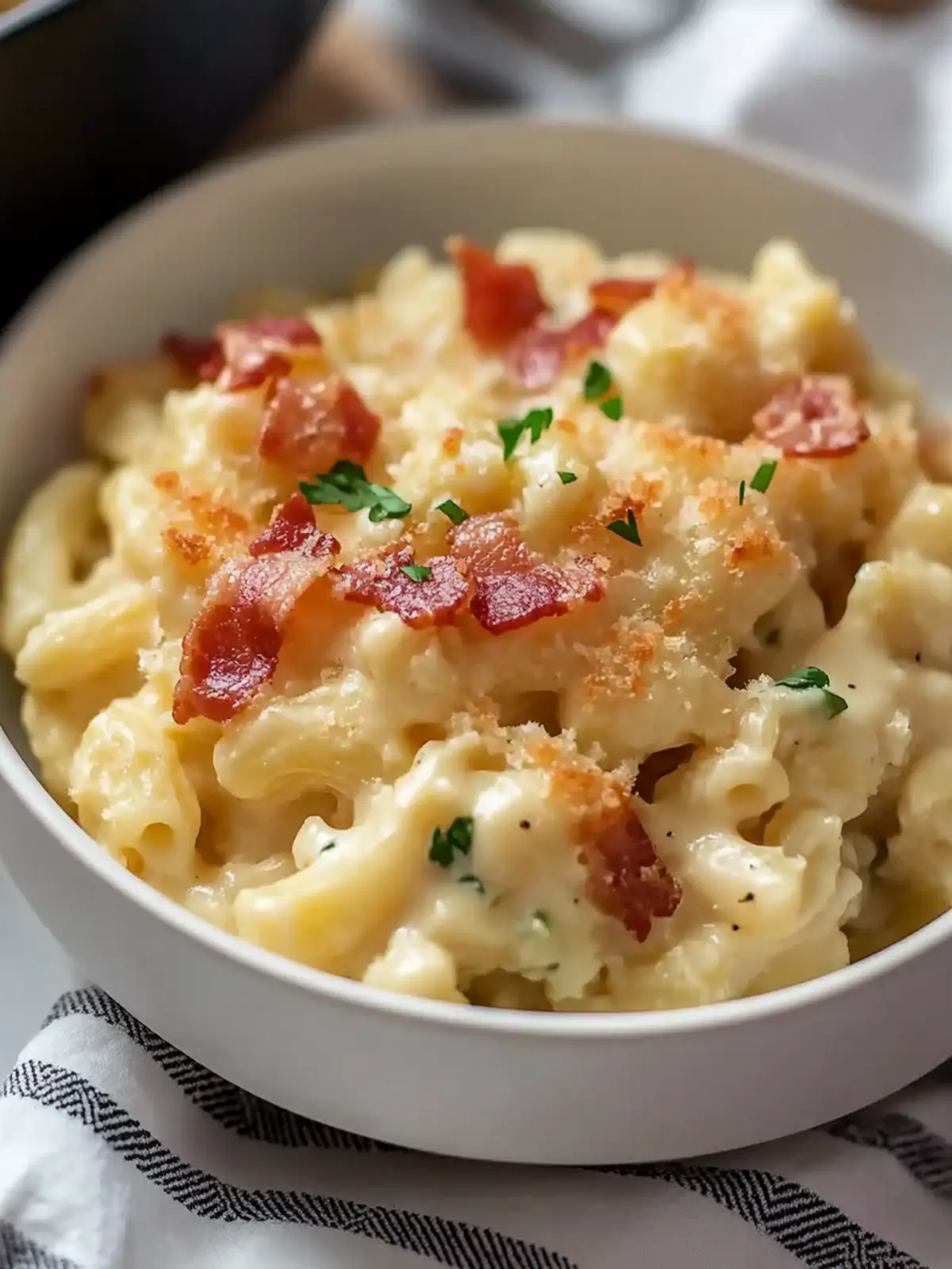 Bacon Jalape o Cauliflower Mac and Cheese