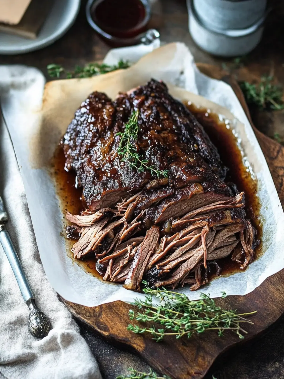 The Best Red Wine Braised Shredded Beef Brisket