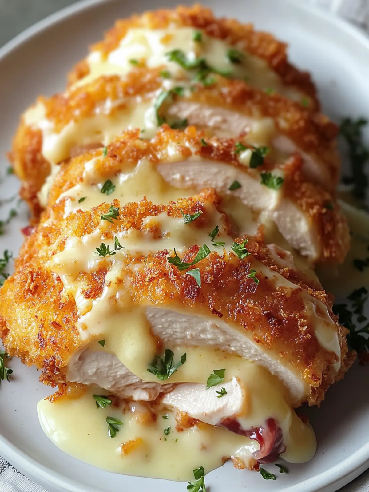 Delicious Chicken Cordon Bleu with a Crispy Cheesy Surprise 3 Chicken Cordon Bleu