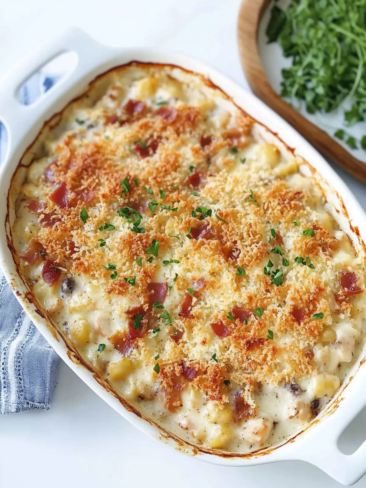 Keto Chicken Cordon Bleu Casserole
