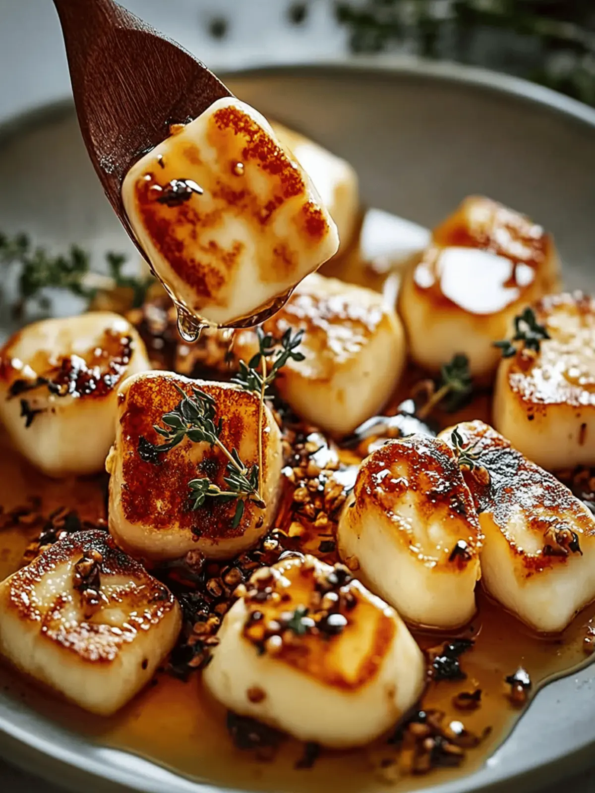 Golden Halloumi with Honey & Thyme