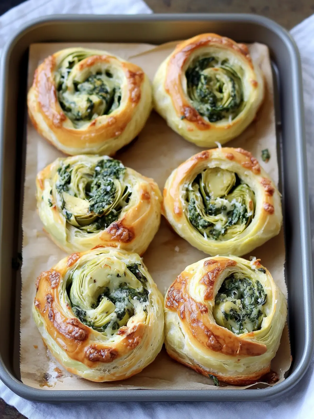 Spinach Artichoke Swirls
