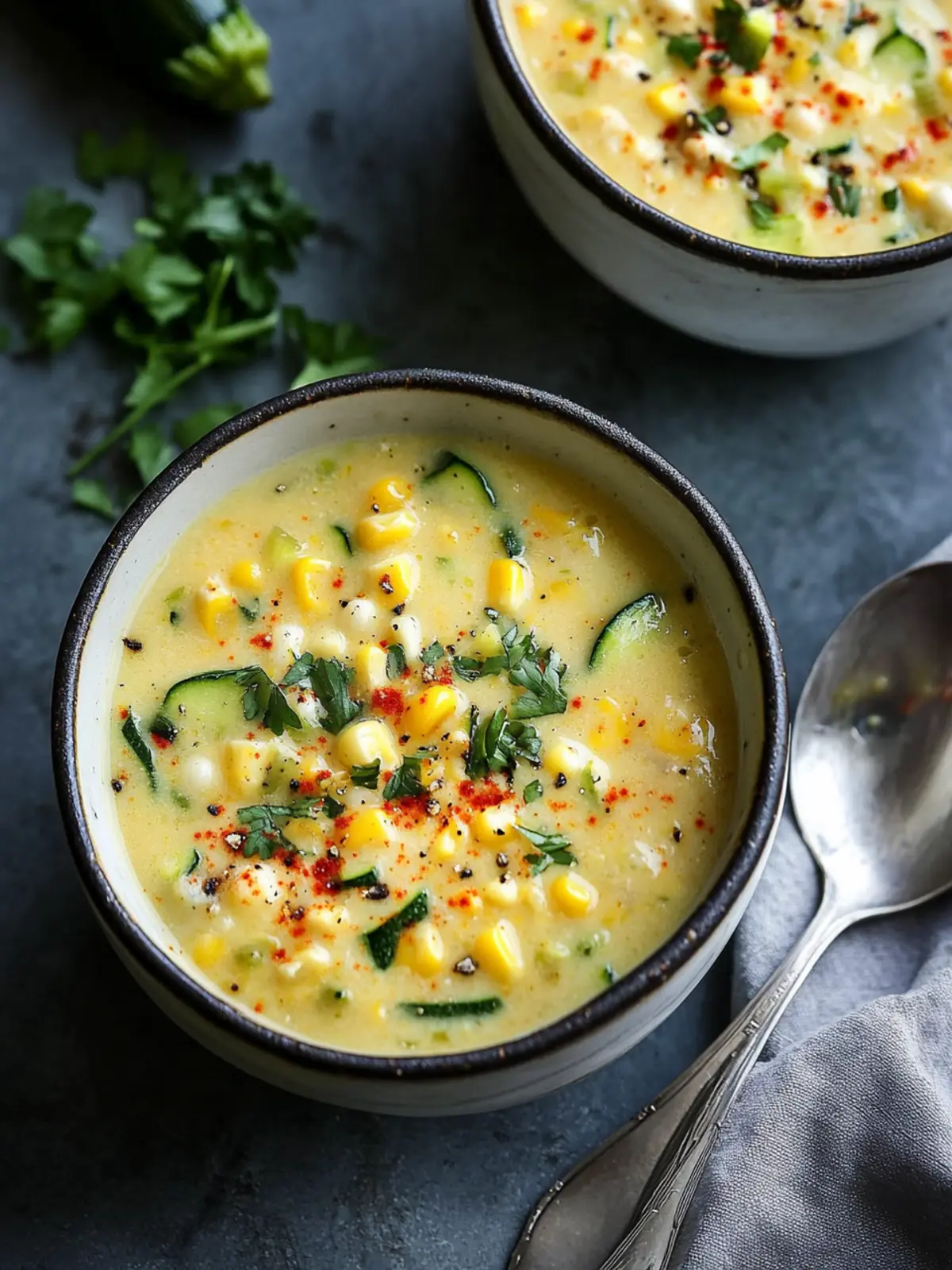 Fresh Corn Zucchini Chowder