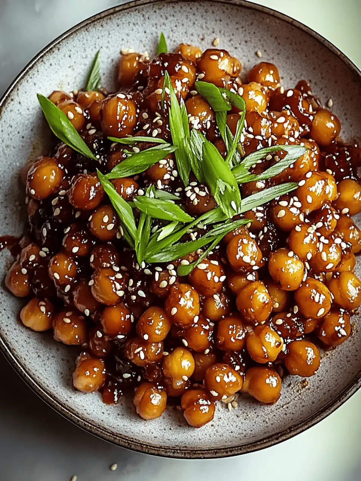 Savory Vegan Sticky Sesame Chickpeas for a Quick Dinner Delight 4 Vegan Sticky Sesame Chickpeas