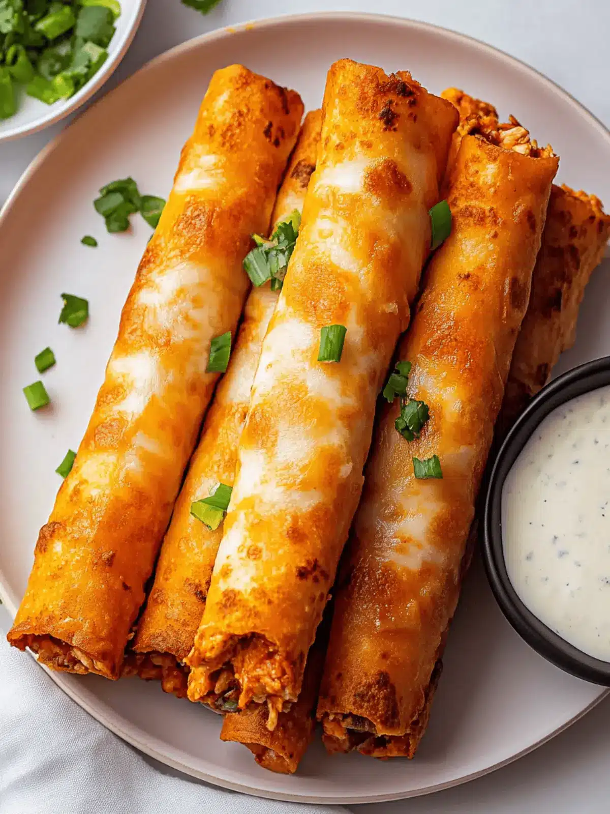 Buffalo Chicken Taquitos: Crispy, Guilt-Free Game Day Delights 4 Buffalo Chicken Taquitos: Crispy, Guilt-Free Game Day Delights