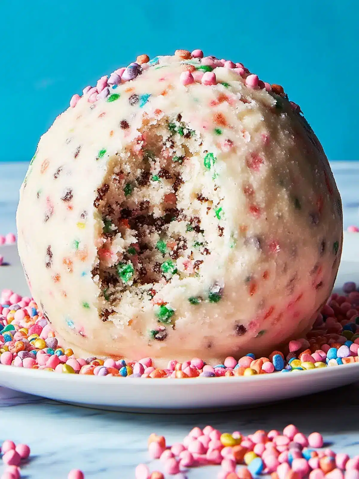 Confetti Cookie Dough Ball