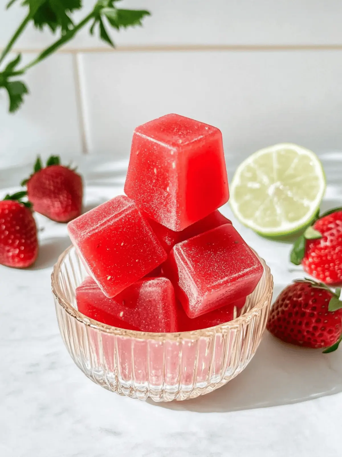 Homemade Strawberry Gummies