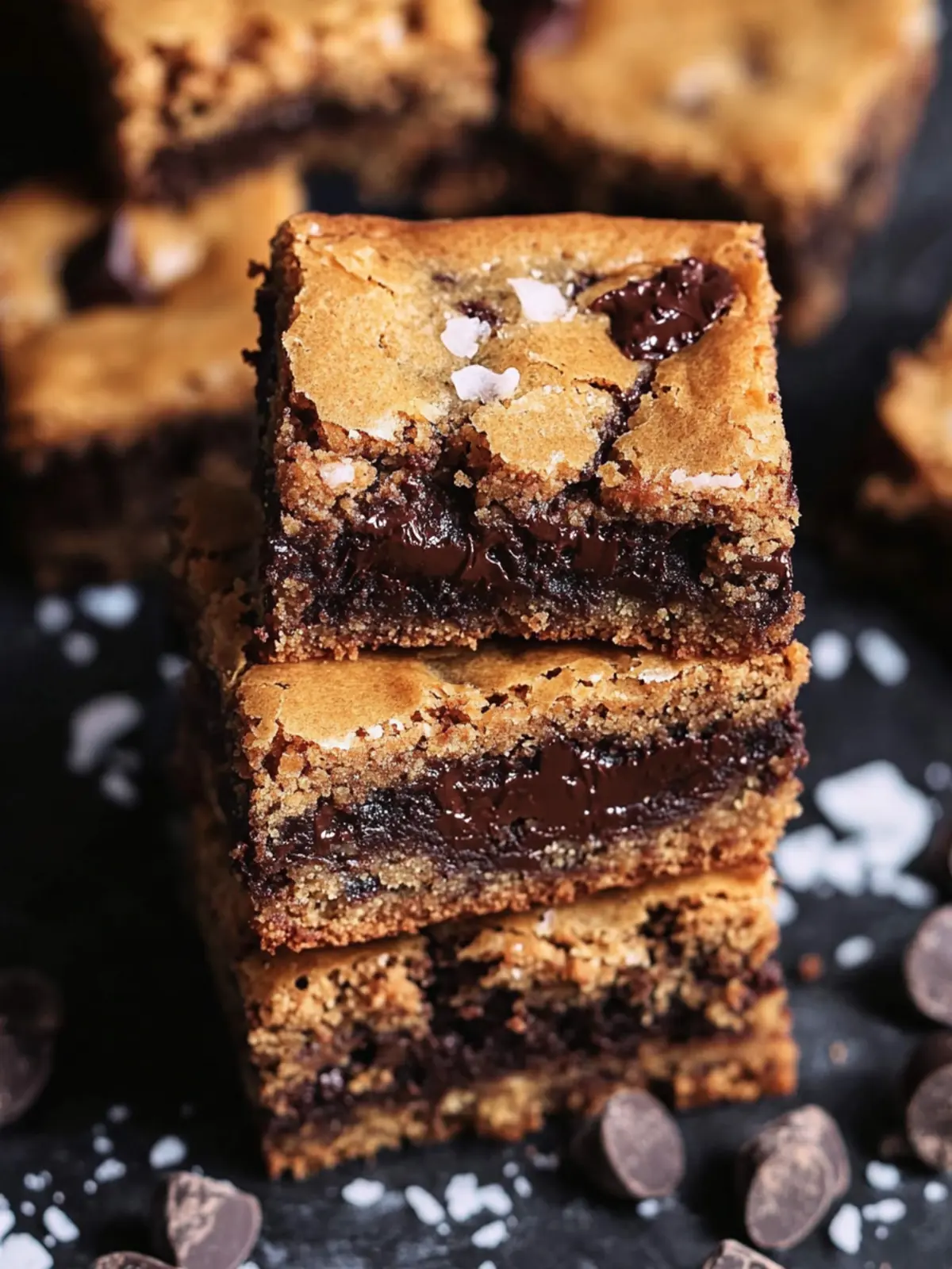 Salted Espresso Chocolate Chunk Blondies