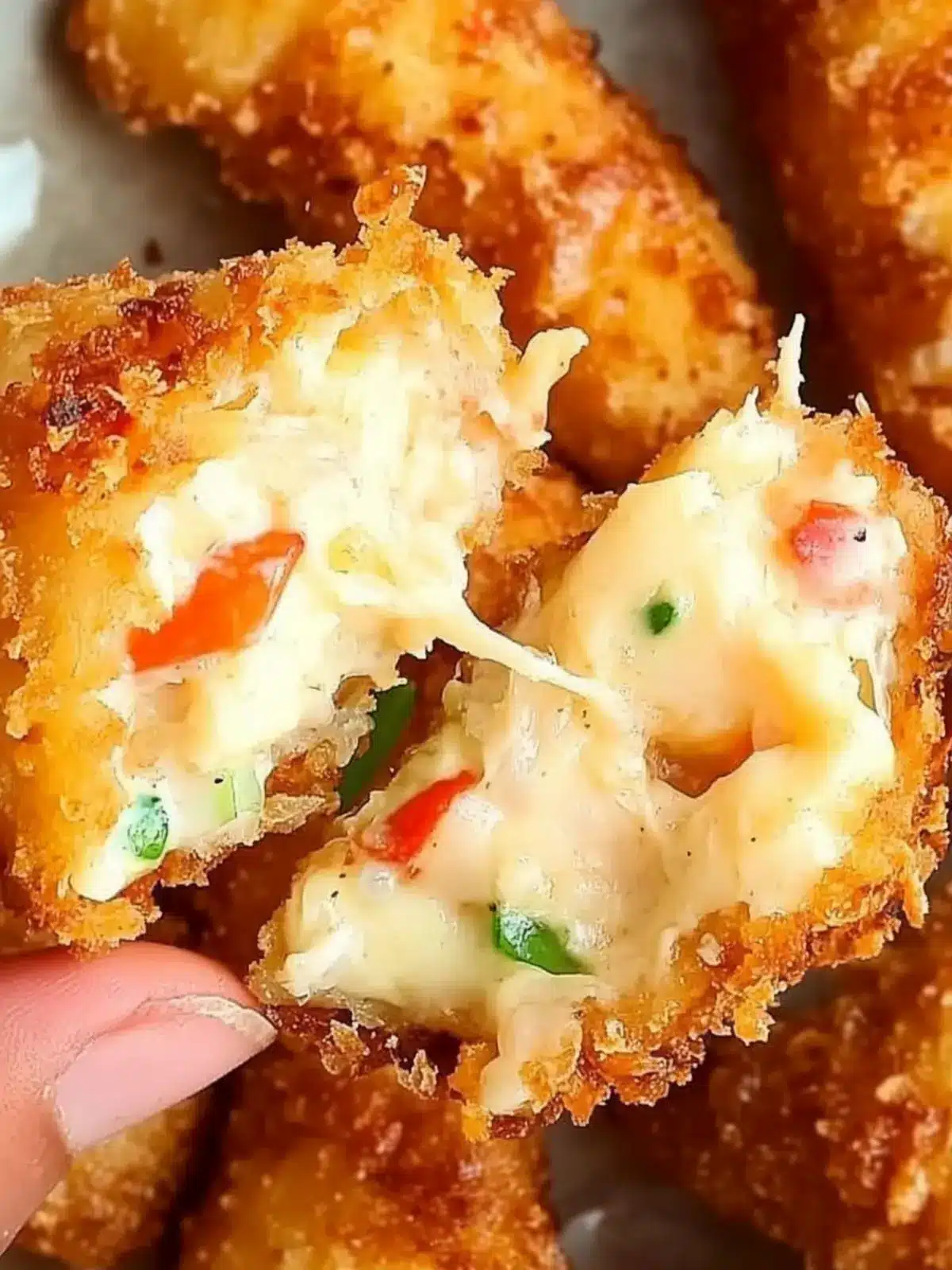 Crab Rangoon Mozzarella Sticks